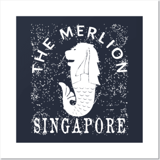 The Merlion Singapore Posters and Art